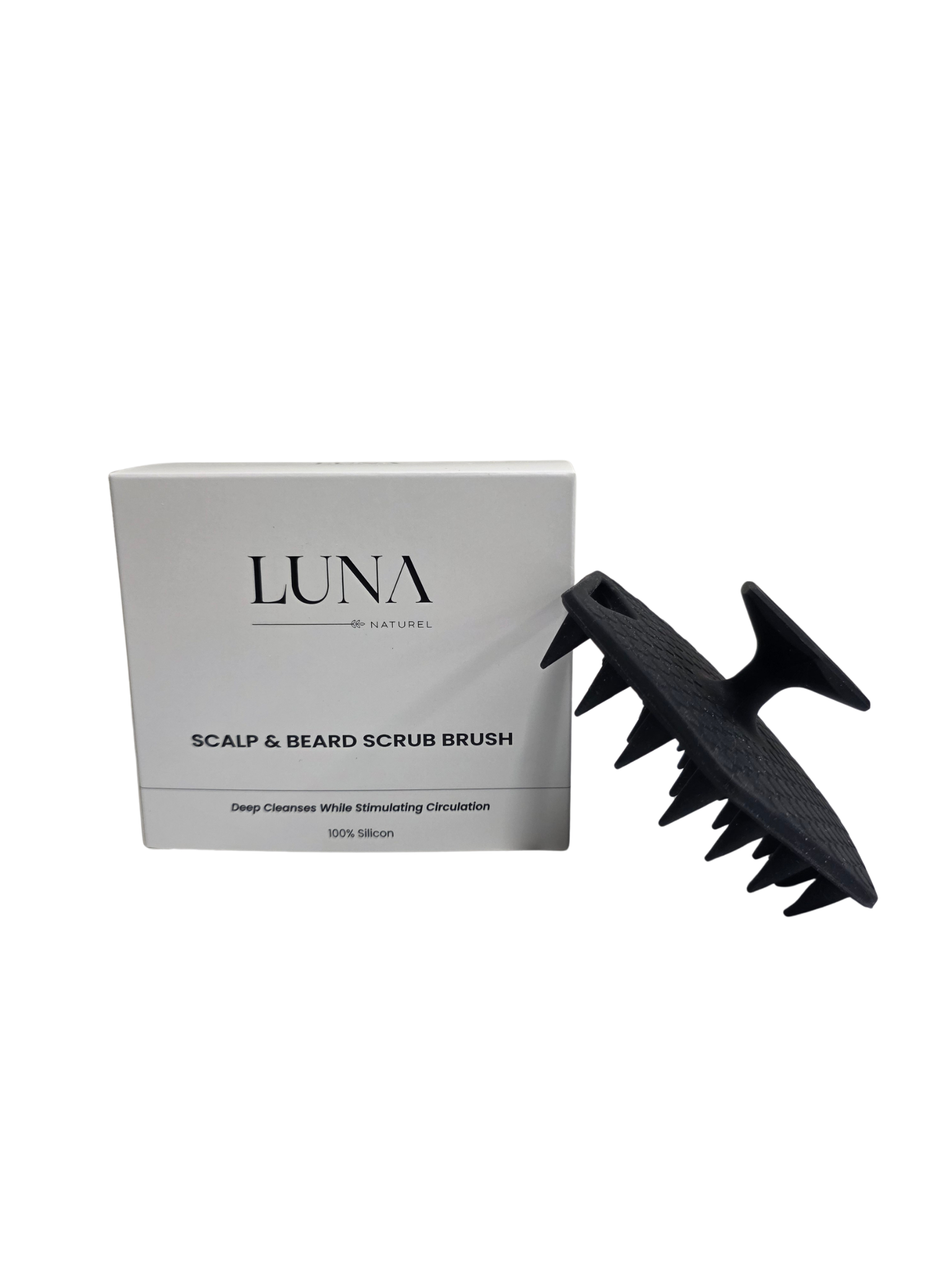 Silicon scalp & beard scrub- Massage brush
