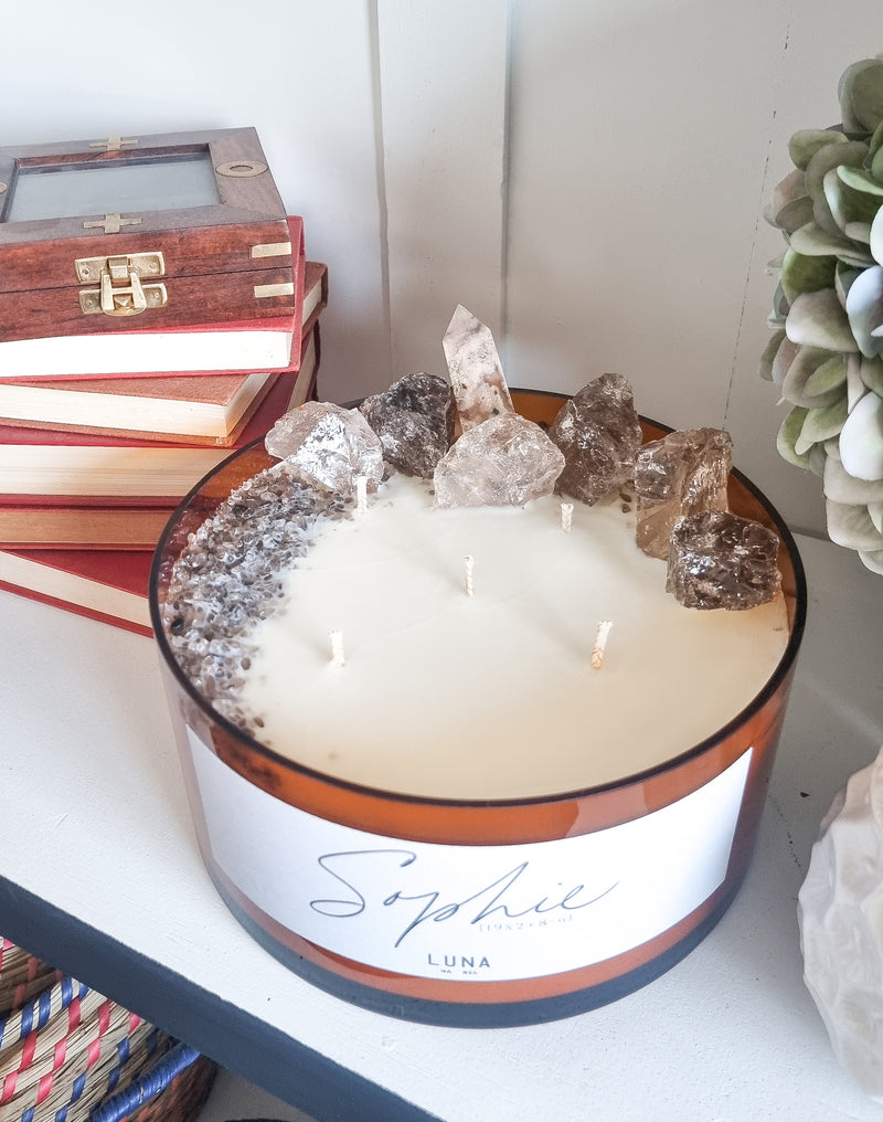 XL Crystal candle
